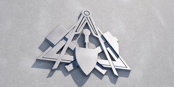 zunftzeichen maurer 3d