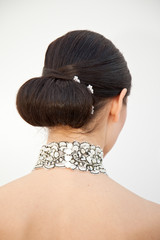 Hochzeitsfrisur gesteckt