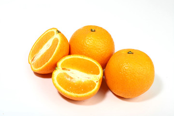 isolated oranges