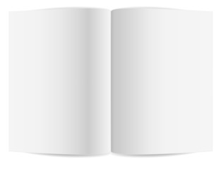 Blank pages inside of note book or journal , vector