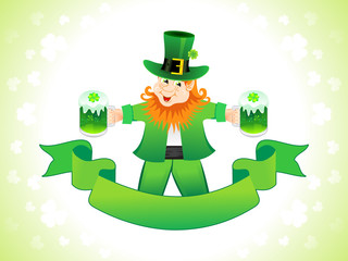 abstract st patrics leprechaun