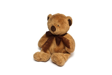 teddy bear on a white background