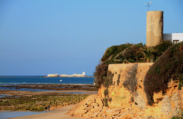 Torre vigía, playa La Barrosa, Chiclana