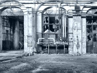 Abandoned factory - obrazy, fototapety, plakaty