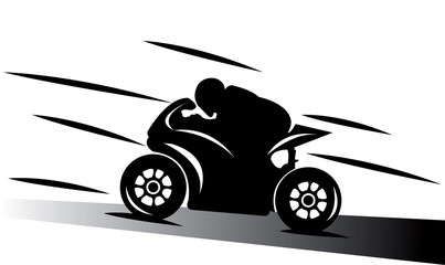 abstract motorcycle track vector illustration speed