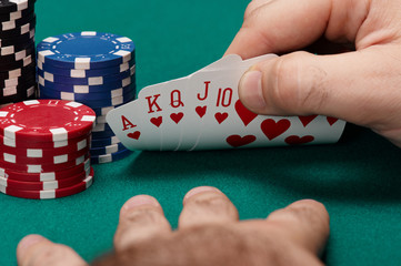 Naklejka premium Royal flush