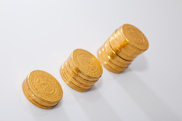 mankind counting the coins on the table