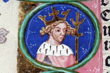 Illustration in an old bible book