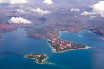 Fotobehang Nouvelle Calédonie vue du ciel, photo aérienne © Delphotostock