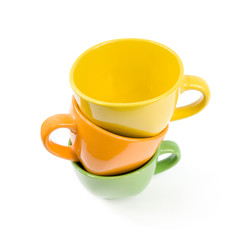 Colored cups.