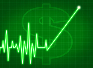 savings account growth taxes stock prices rise ekg monitor