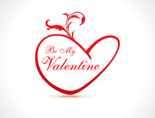 abstract floral heart