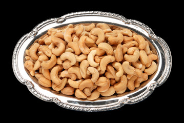 Cashews in Antique Dish