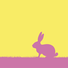 Osterhase in pink