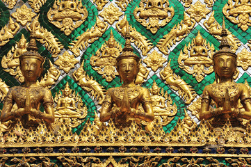Fototapeta na wymiar Thai traditional angle in Wat Phra Kaew Temple