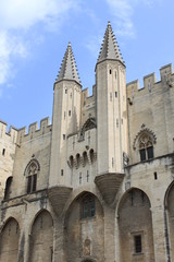 Fototapeta na wymiar Palais des Papes à Avignon