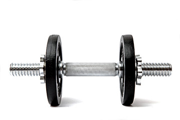 Hantel auf weiß isoliert
