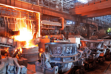 Open-hearth workshop of metallurgical plant
