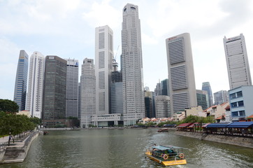 Fototapeta premium Pejzaż Singapuru