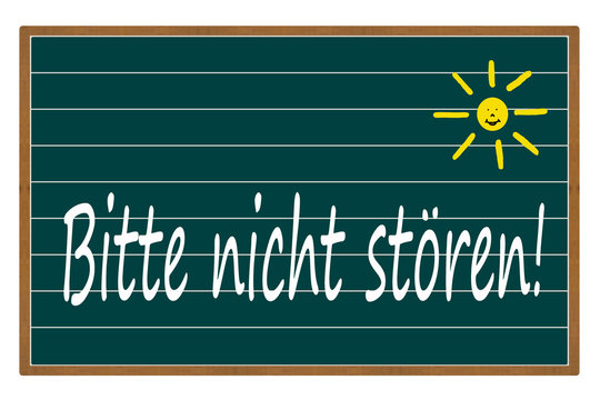Bitte nicht st&ouml;ren