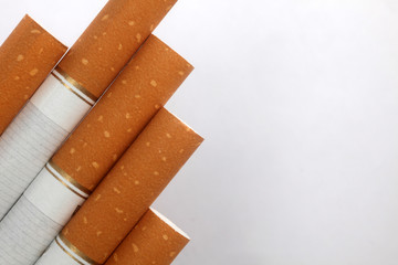 Cigarettes isolated on a white background