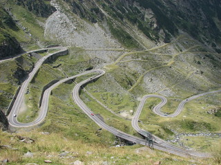 Transfagarasan mountain road Romania