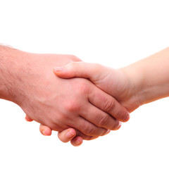 Male and female hands