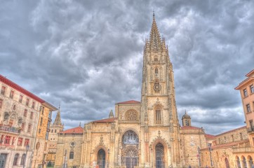 Fototapeta na wymiar Catedral de Oviedo,Asturias,España.