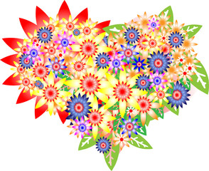 Цветочное сердце