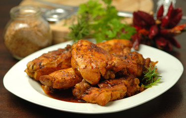 Chicken with spices