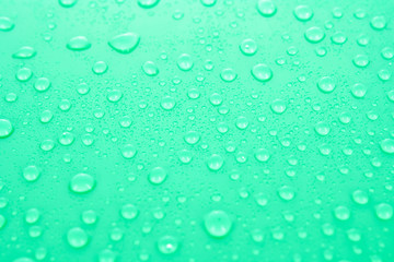 Naklejka na ściany i meble Water Drops background with big and small drops