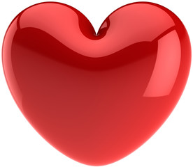 Red heart Valentines day symbol. I Love You abstract - obrazy, fototapety, plakaty