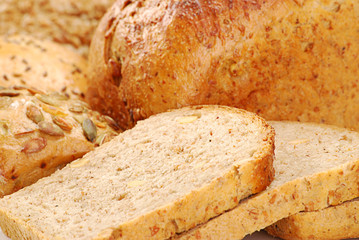 Composition with bread and rolls