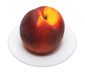 Peach, isolated