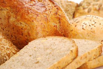 Composition with loafs of bread