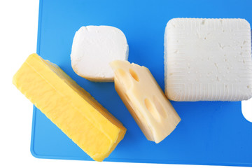 soft and hard cheeses