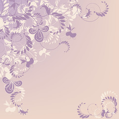 Decorative pastel stylish floral background.