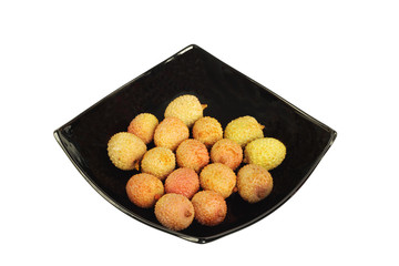 Lychee in a bowl