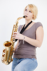 Saxophon spielen