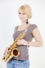 Saxophonistin