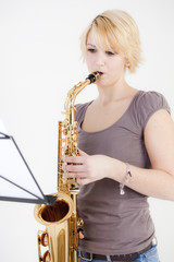 Saxophon nach Noten spielen