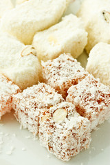 Turkish delight, famous dessert of Tutkey