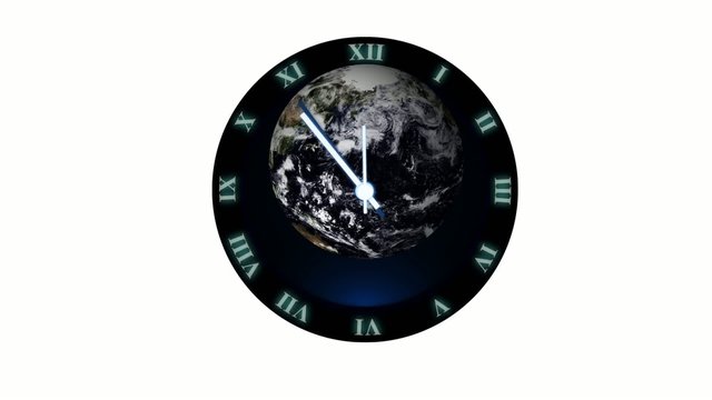 Uhr - 5 vor 12 - klimawandel - isoliert