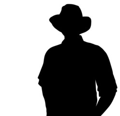 Cowboy silhouette