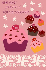 Cupcake Valentine Card