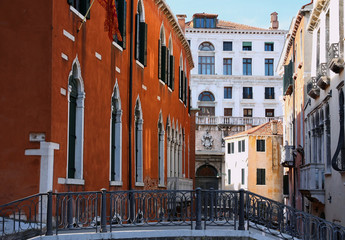 View of one of Venice's "streets" (Italy, Europe)