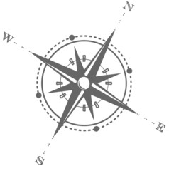 Kompass grau