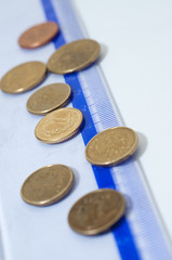 coins of polish currency zloty