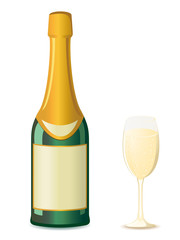 champagne illustration