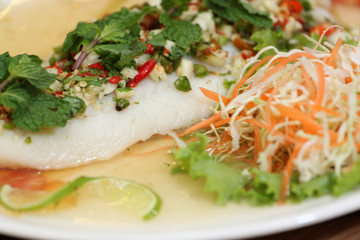Thai dressed salad, mix of spice